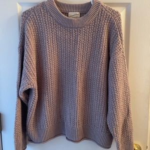 Lavender- grey large sweater